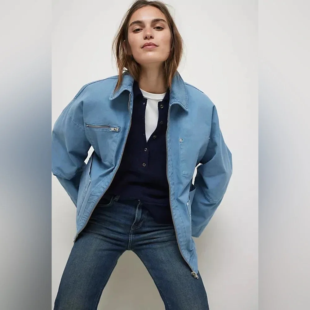 NWT Free People Easy That Canvas Barn Jacket - Picture 2 of 9